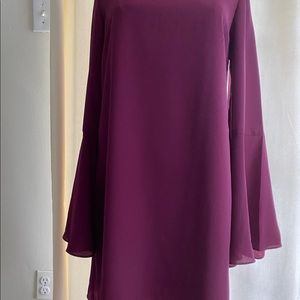 Likely Wine Colored Bell Sleeve Dress size 4